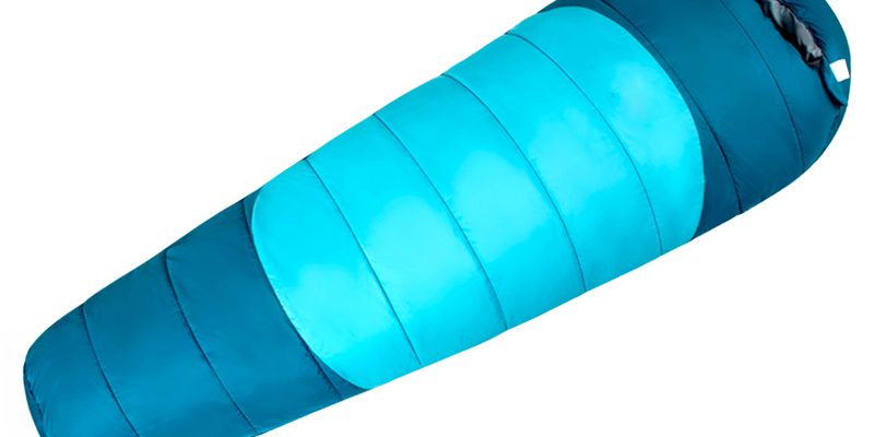 Blue adult single sleeping bag (4)