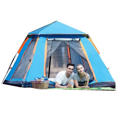 Colorful camping tent with mosquito net (3)