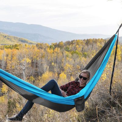 Durable nylon sturdy camping hammock (1)