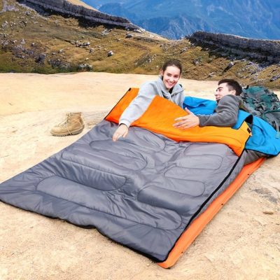 Outdoor camping double sleeping bag (6)