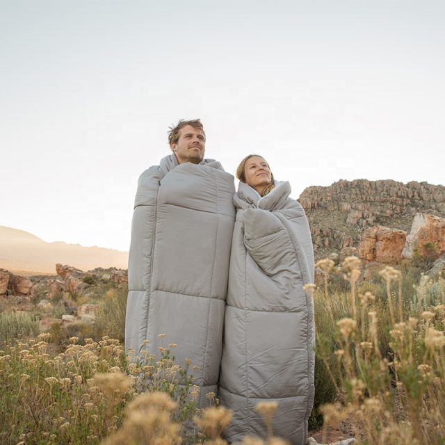 Outdoor camping trip double sleeping bag (2)