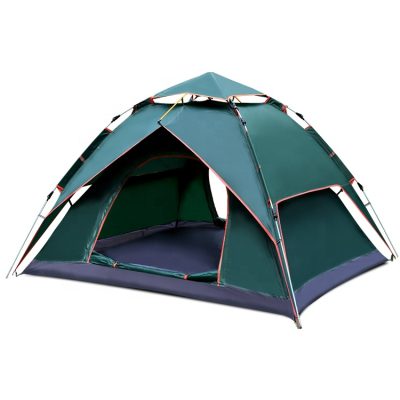 Outdoor family green camping tent (4)