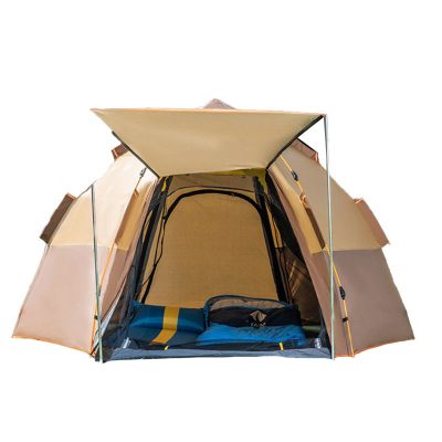 Warm and windproof camping tent (4)